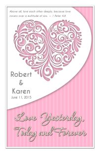 Wedding Program Cover Template 6D - Version 1